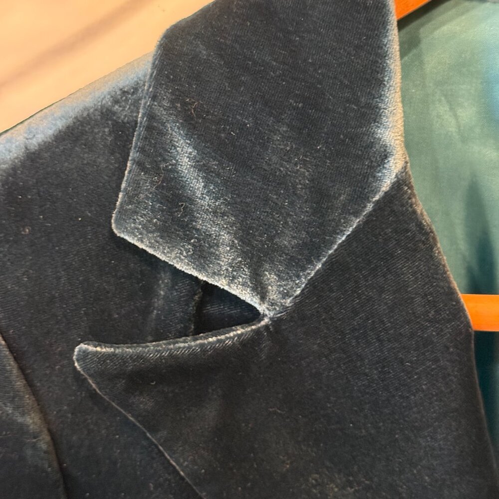 Apriori Velvet Blazer Navy Size 10 - Picture 4 of 7
